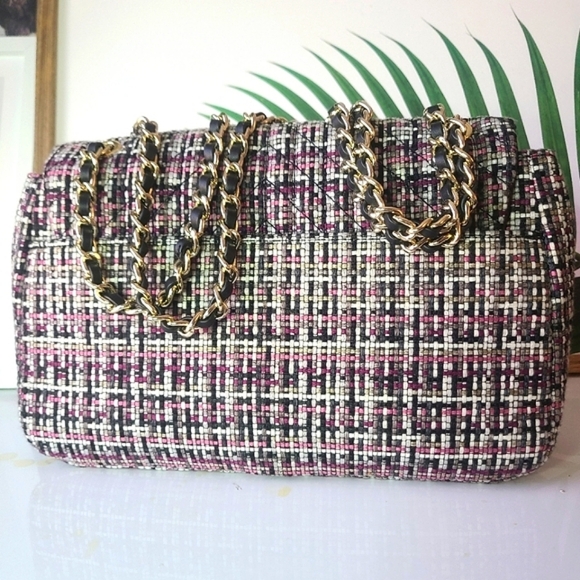 Karl Lagerfeld Tweed Agyness Bag - Picture 5 of 11